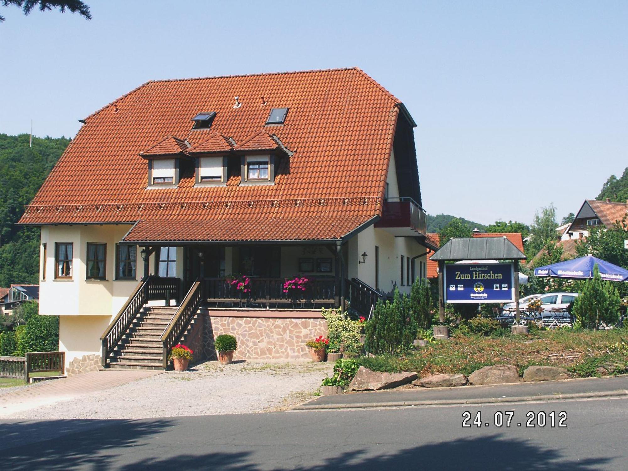 Landgasthof Zum Hirschen Hafenlohr ภายนอก รูปภาพ